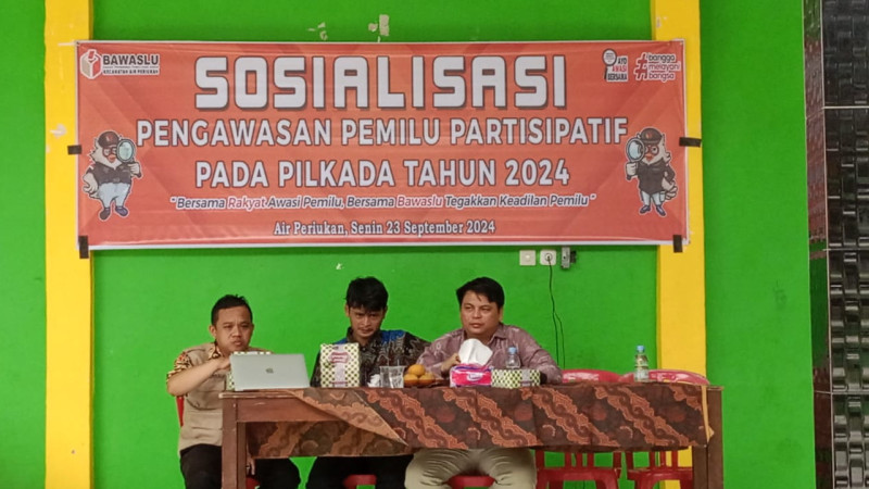 Penghulu KUA Kecamatan Air Periukan Hadiri Acara Sosialisasi Pengawasan Pemilu Partisipatif Pada Pilkada 2024