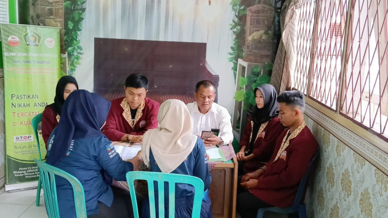 Dinas Kesehatan Monitoring Evaluasi Pelayanan Kesehatan Reproduksi Calon Pengantin di KUA Kecamatan Air Periukan