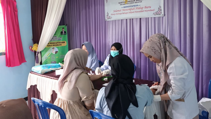 KUA Curup Selatan dan Puskesmas Talang Rimbo Gelar Pelayanan Cek Kesehatan Gratis untuk Calon Pengantin