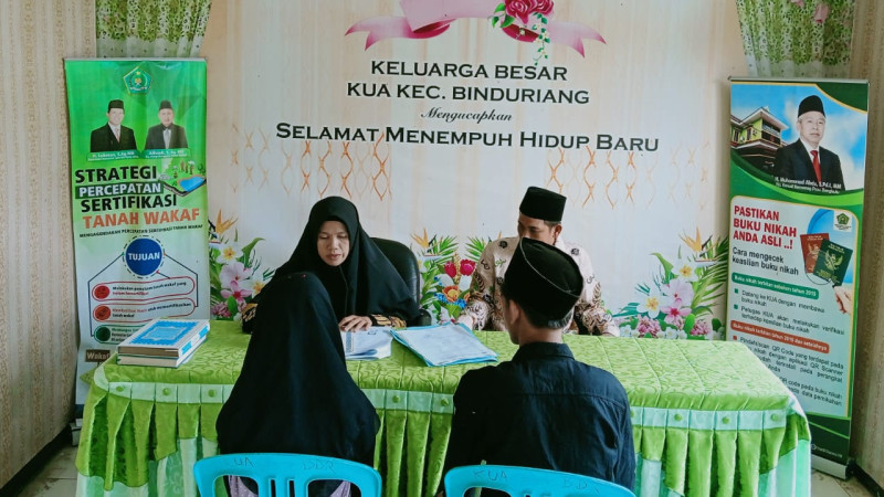 Wujudkan Keluarga Bahagia: KUA Binduriang Gelar Penyuluhan untuk Calon Pengantin