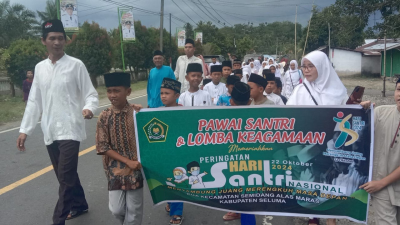 KUA Kecamatan Semidang Alas Maras Peringati Hari Santri