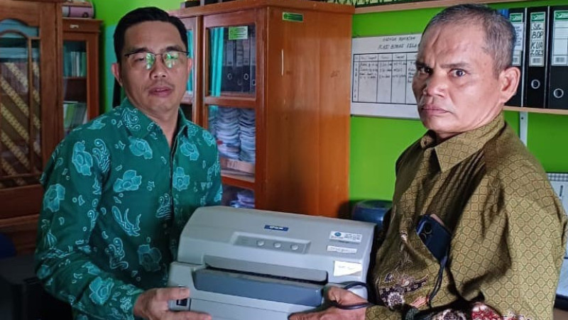 KUA Sukaraja Kembalikan Inventaris Printer Buku Nikah