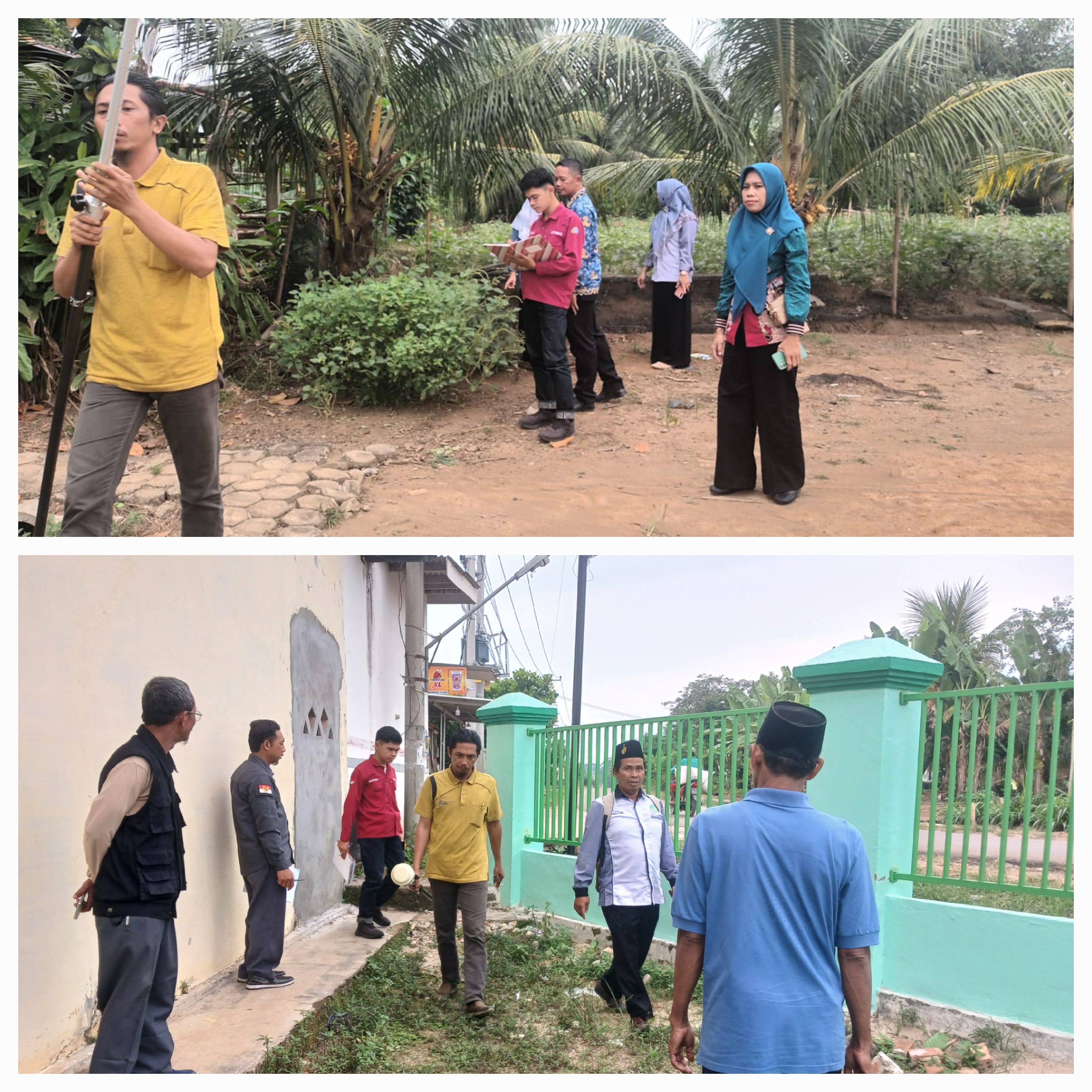 Dorong Kemaslahatan Umat, KUA Batanghari Dampingi Pengukuran 12 Tanah Wakaf