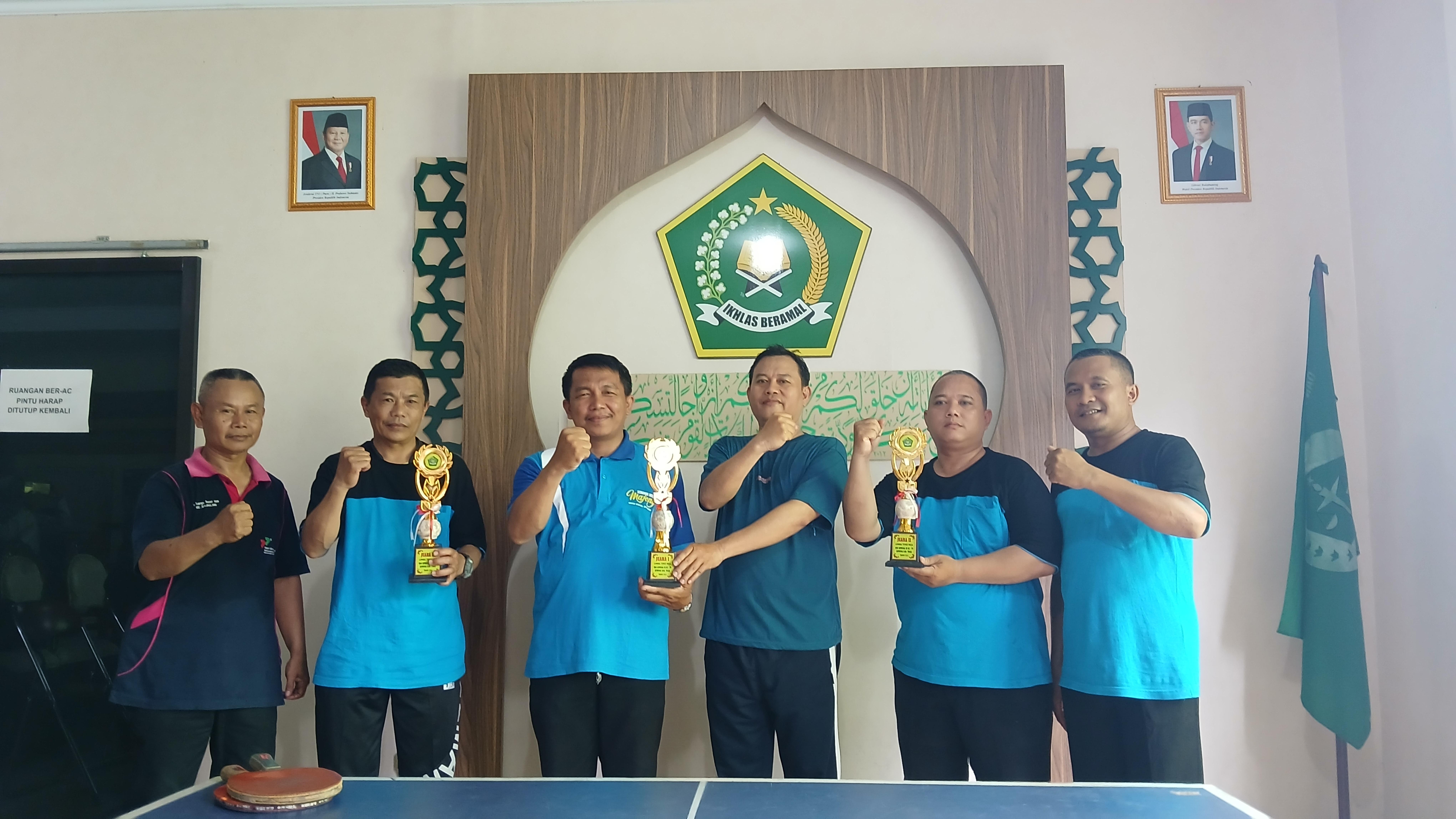 Meriahkan HAB Kemenag ke 79, PC APRI Kab. Tegal Gelar Turnamen Tenis Meja