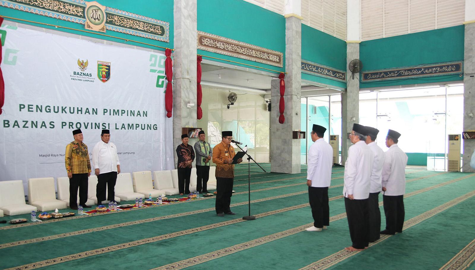 Baznas Lampung Dikukuhkan: Era Baru Pengelolaan Zakat Dimulai