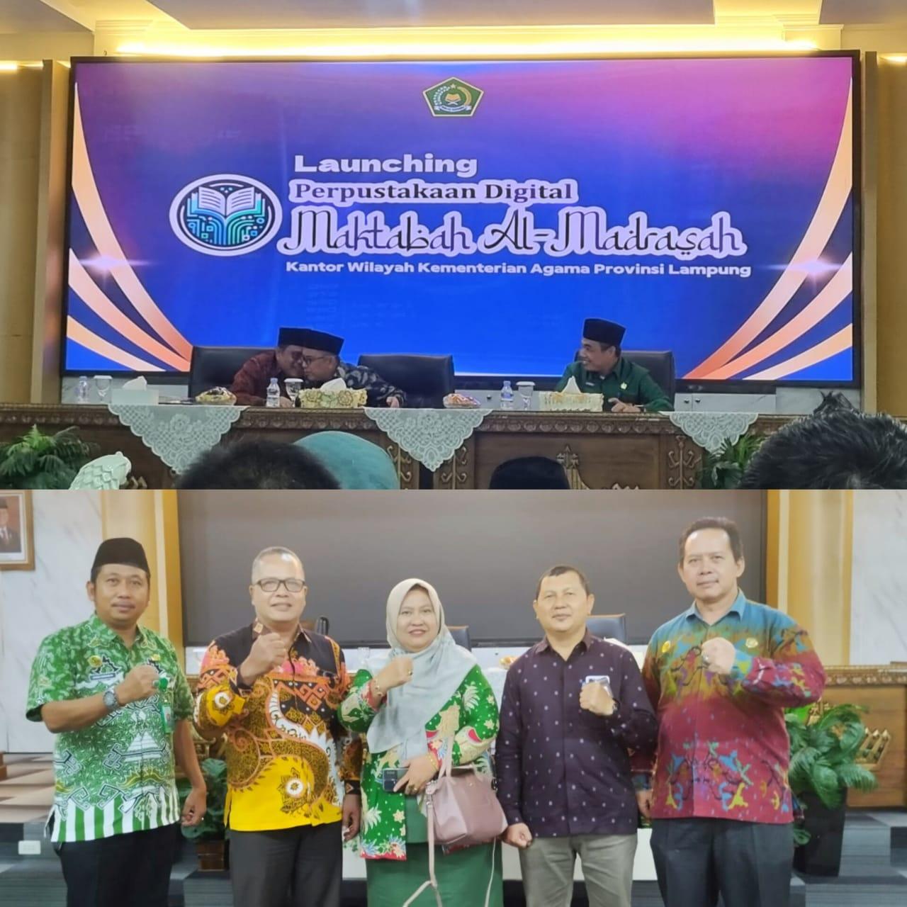 Kasi PAPKI Kemenag Lampung Timur Hadiri Launching Perpustakaan Digital Maktabah Al-Madrasah