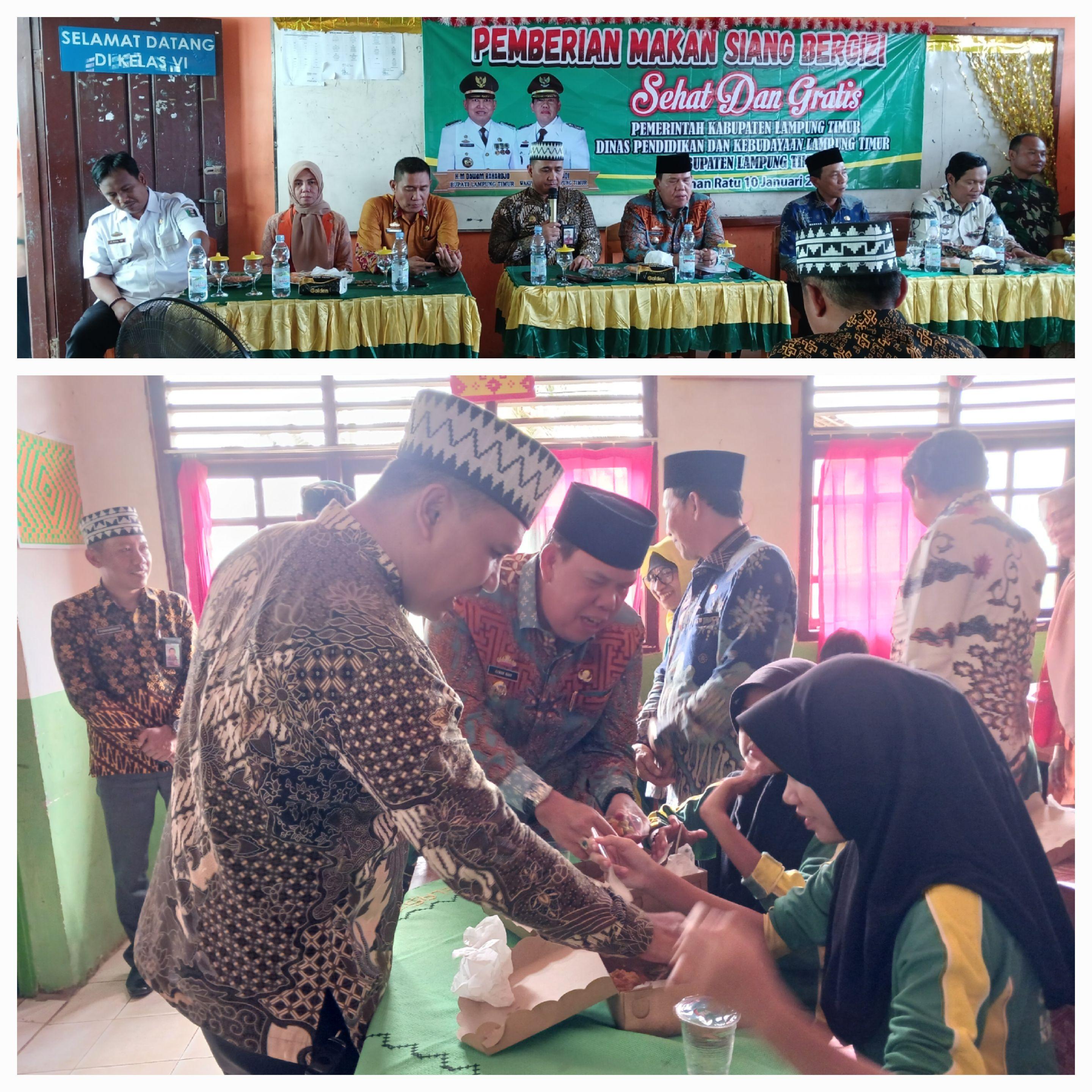 Sinergi Forkopimcam Plus Labuhan Ratu; Dampingi Wabup dalam Dukungan Program Makan Sehat dan Bergizi Lampung Timur