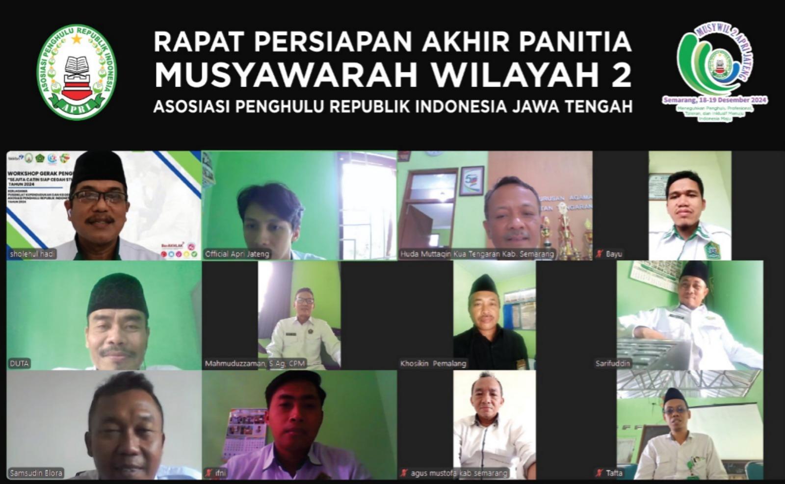 Panitia Matangkan Persiapan Akhir Musyawarah Wilayah II APRI Jawa Tengah