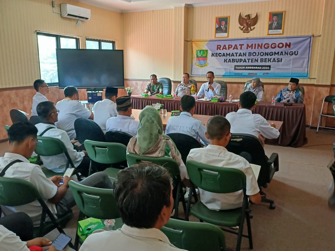 Kepala KUA Bojongmangu Sinergikan Program Dalam Rapat Minggon