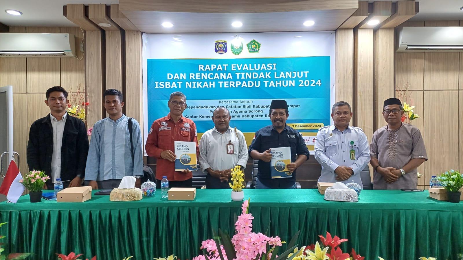 KUA Se-Kabupaten Raja Ampat Papua Barat Daya Ikut Rapat Evaluasi dan Rencana Tindak Lanjut Isbat Nikah Terpadu 2024