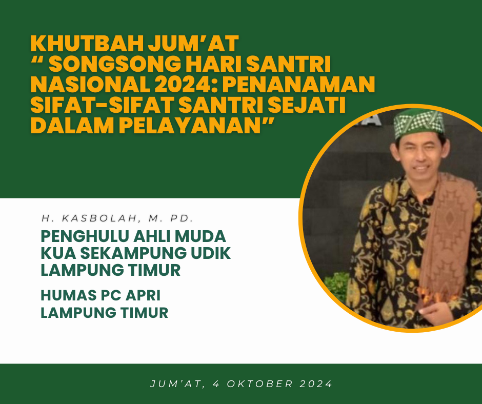 Songsong Hari Santri Nasional 2024: Penanaman Sifat-Sifat Santri Sejati dalam Pelayanan