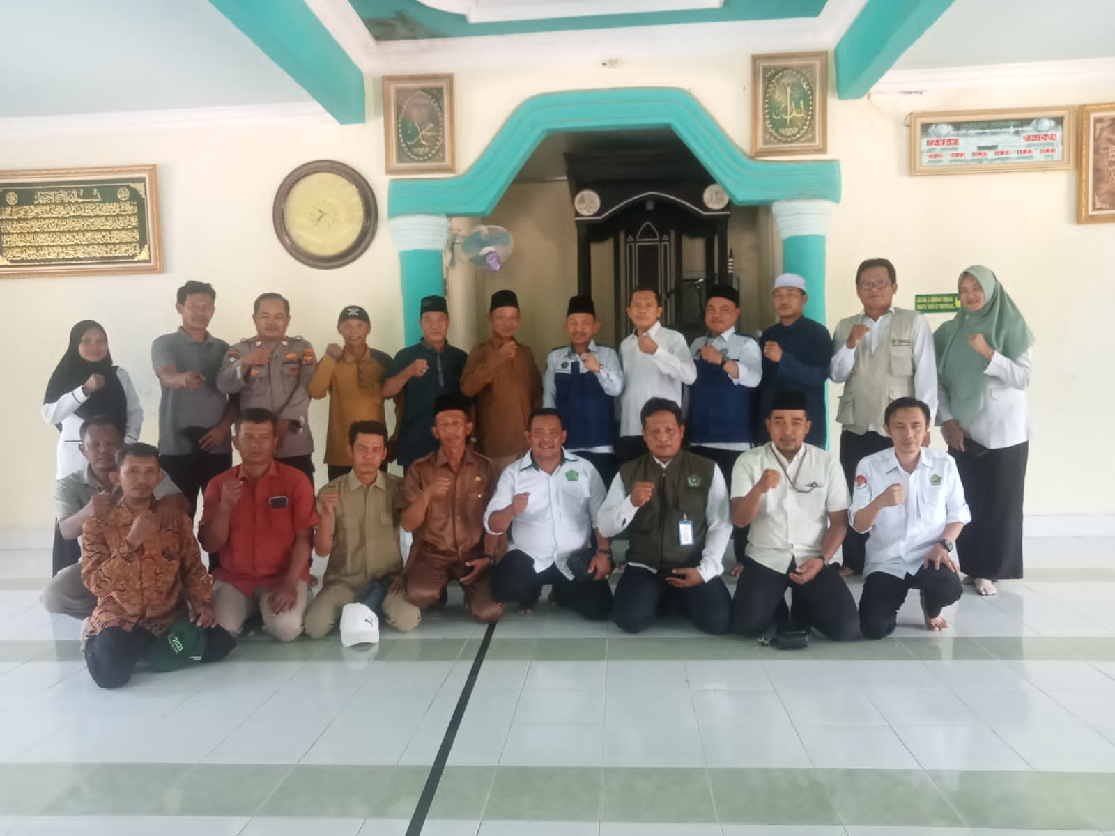 APRI Lampung Tengah Berpartisipasi dalam Kalibrasi Arah Kiblat di Desa Endang Rejo Kecamatan Seputih Agung Lampung Tengah