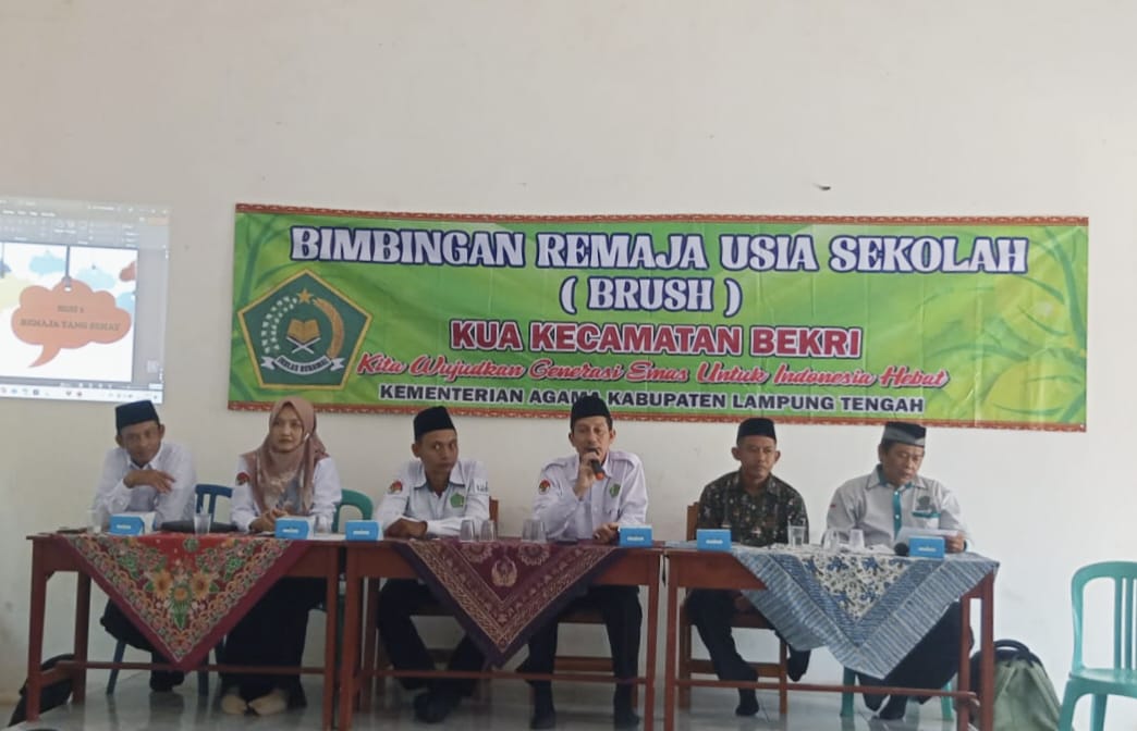 KUA Kecamatan Bekri Kabupaten Lampung Tengah Gelar Bimbingan Remaja di SMP Trijaya Kesumajaya untuk Cegah Kenakalan Remaja dan Pernikahan Dini