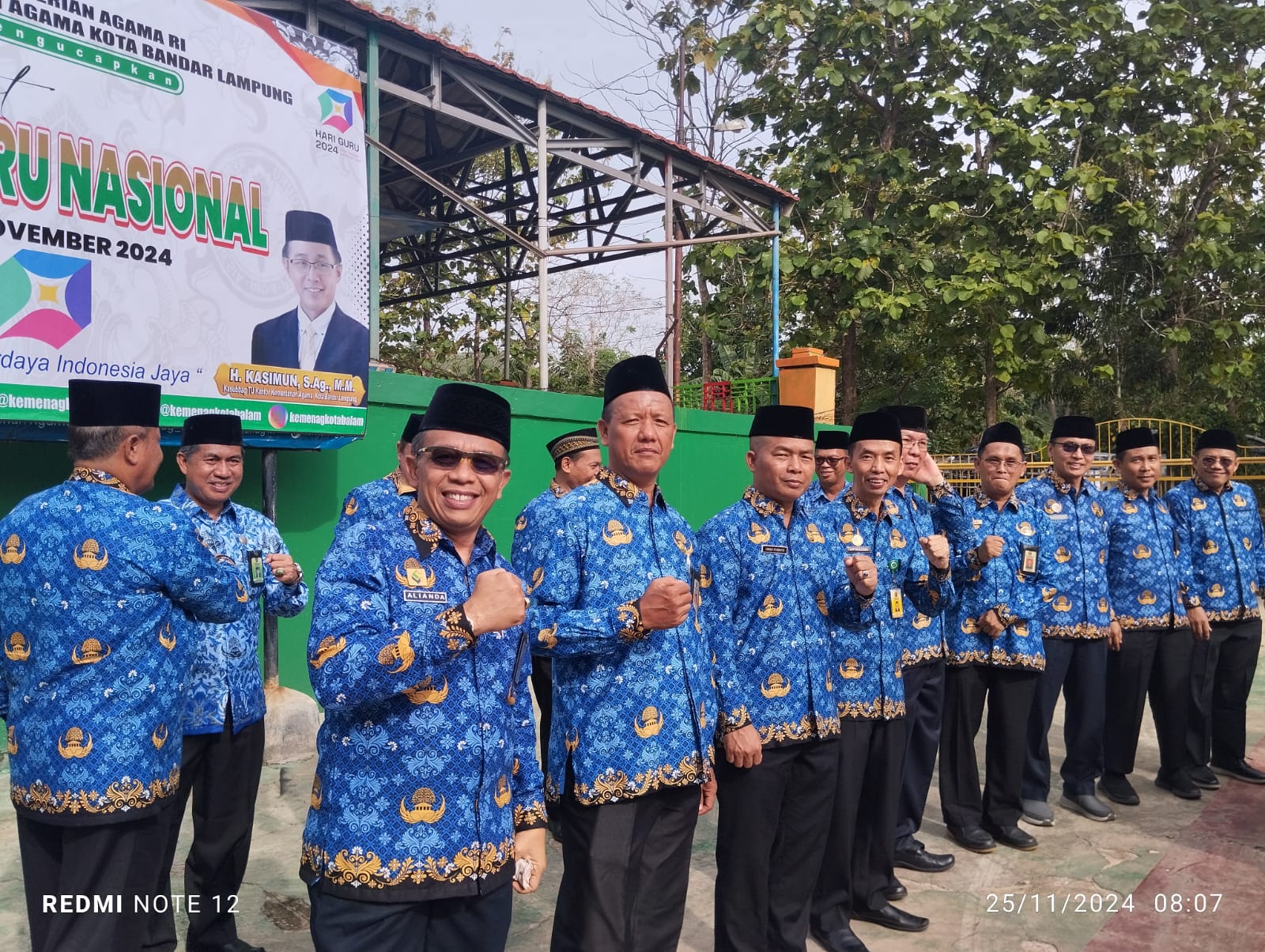 Hari Guru Nasional : Penghulu Kota Bandar Lampung Ikut Upacara 