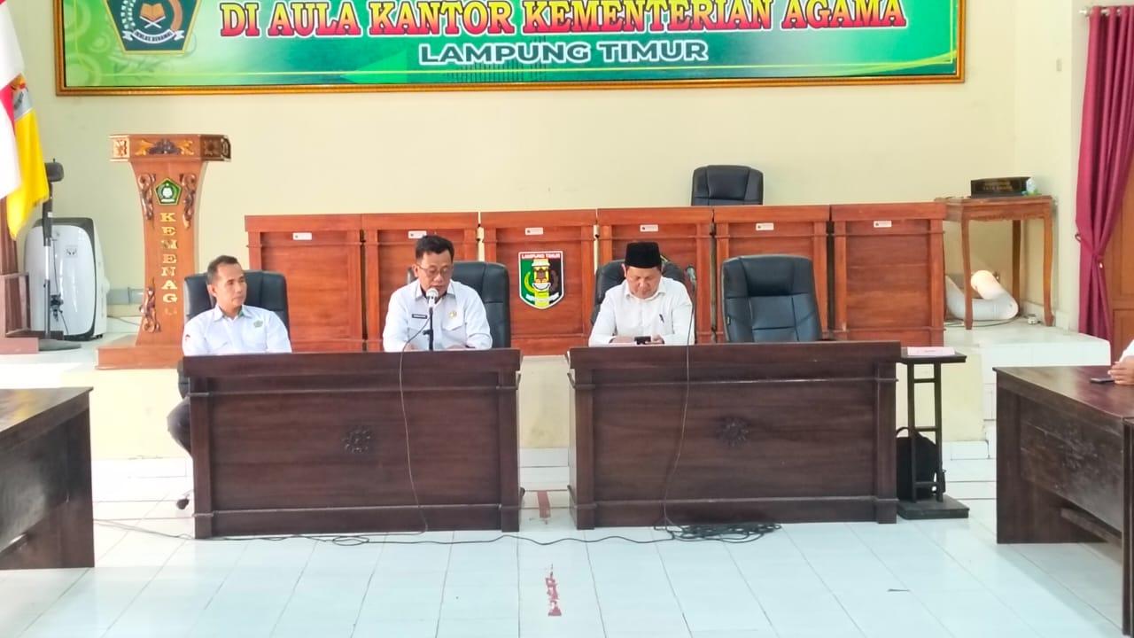 Kepala Kemenag Lampung Timur Dorong Kegiatan Berbasis Manfaat Nyata