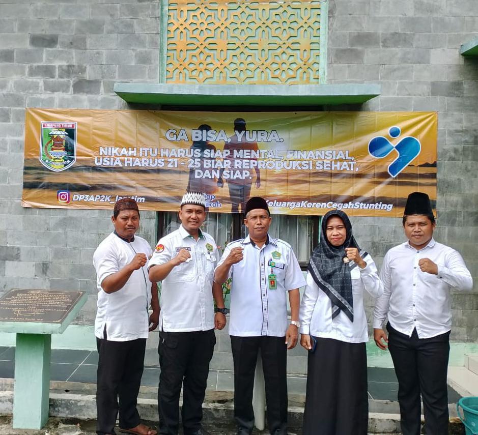 Dukung Program BKKBN:  KUA Labuhan Ratu Kasih Tagar: #Keluarga_Keren_Cegah_Stunting