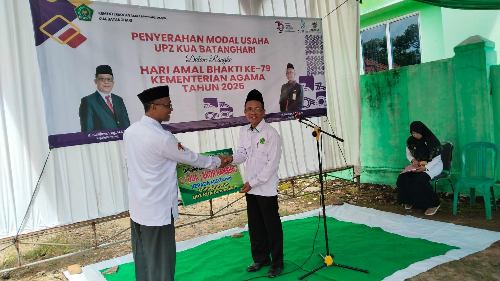 Dari Zakat ke Kemandirian: 9 Kambing Produktif untuk Pemberdayaan Mustahik di Batanghari