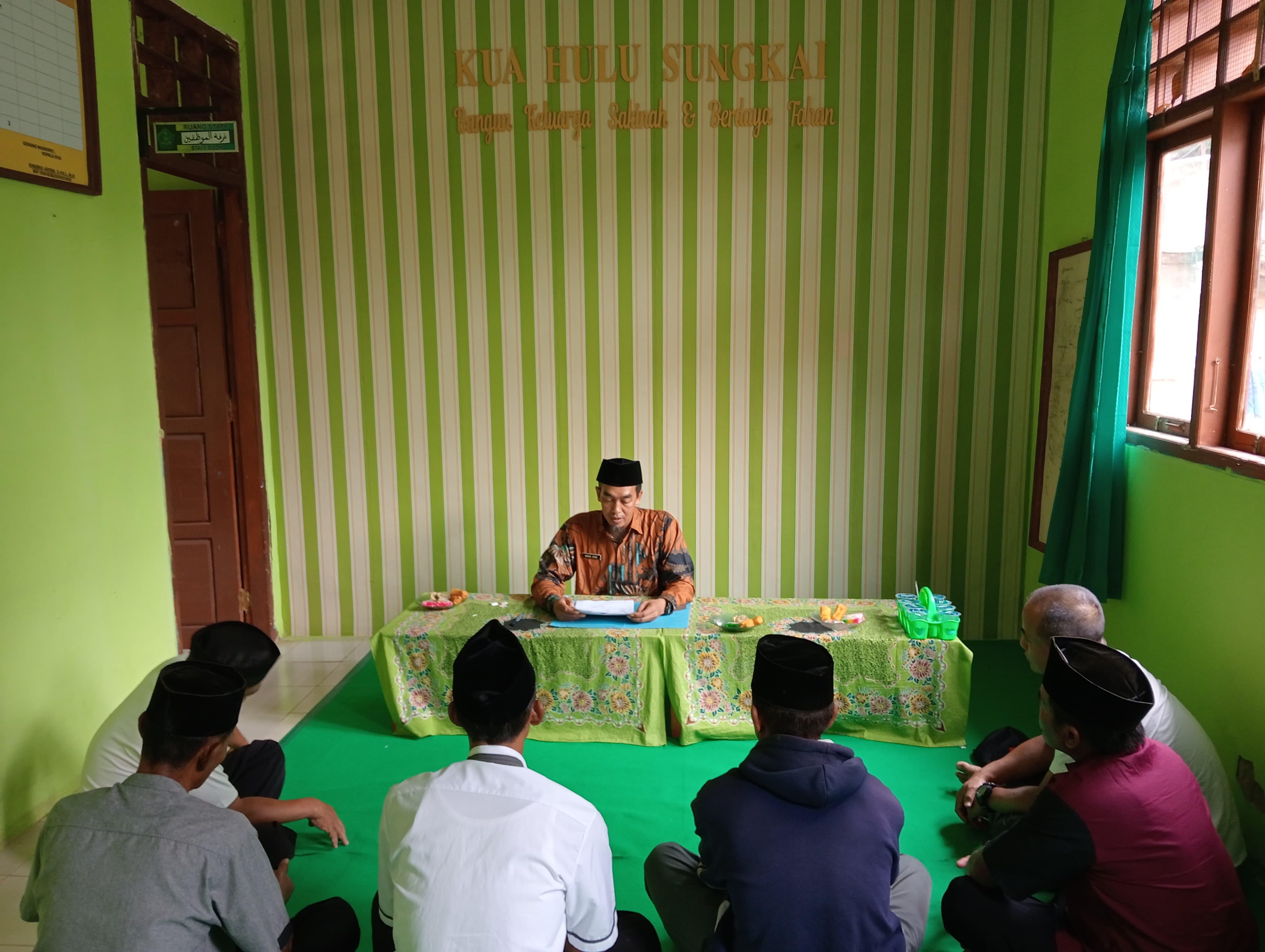 KUA Hulu Sungkai Gelar Suluh Ramadhan , Sebarkan Jadual Imsakiyah