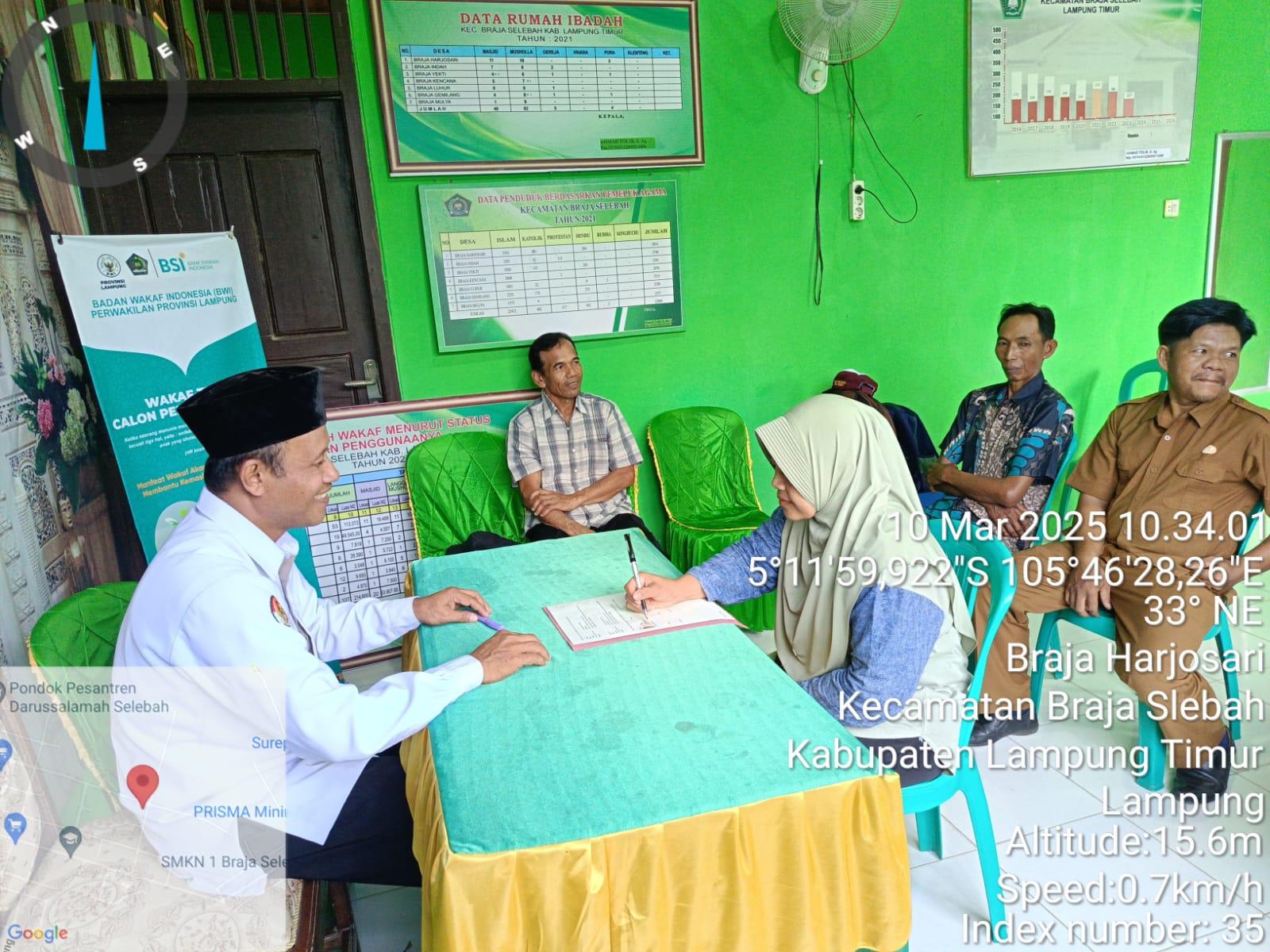 KUA Braja Selebah Sahkan Wakaf untuk TPA Raudhatul Jannah: Bukti Nyata Amal Jariyah