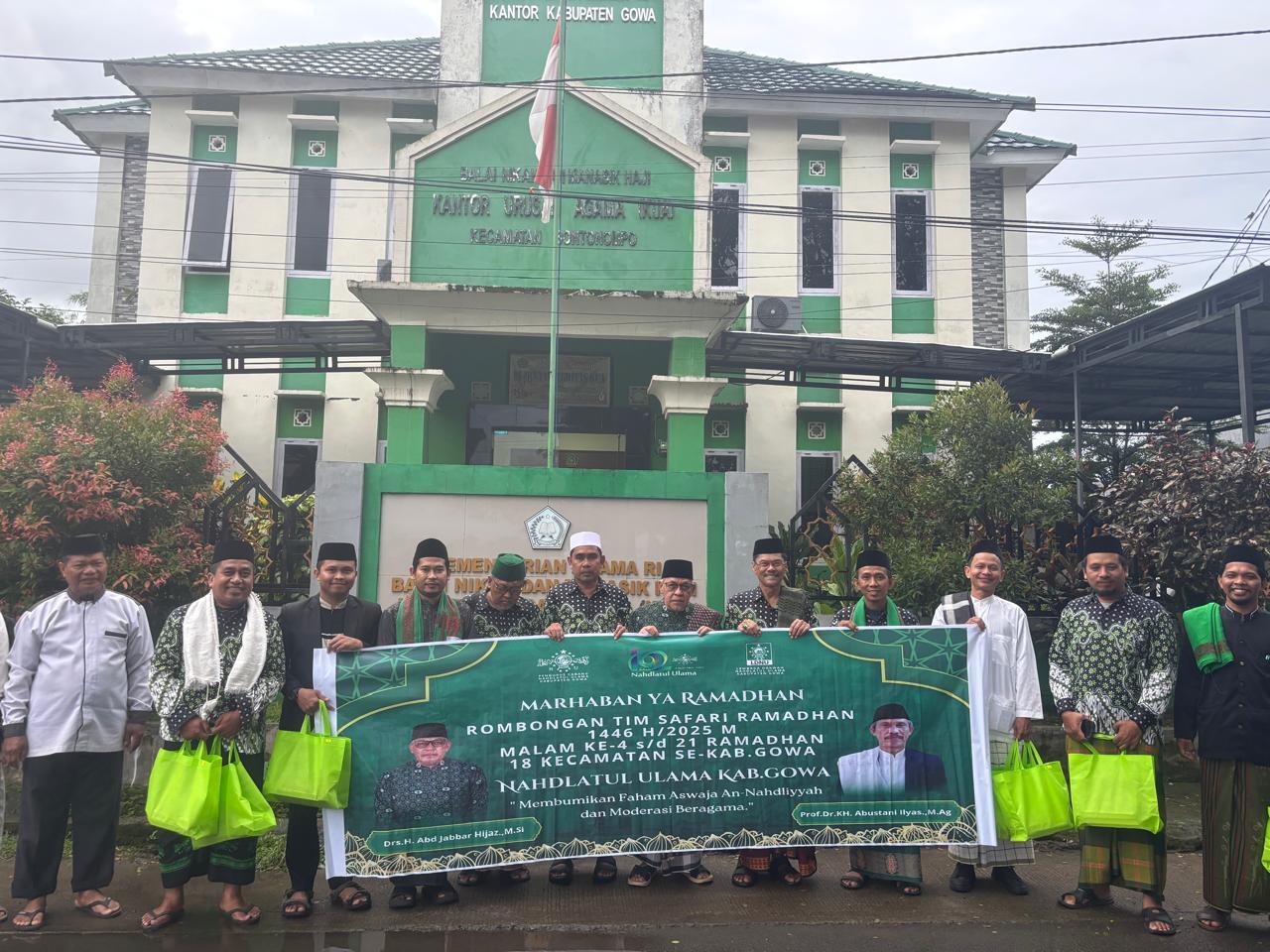 KUA Bontonompo Gelar Bukber Bersama Tim Safari Ramadhan PCNU Gowa