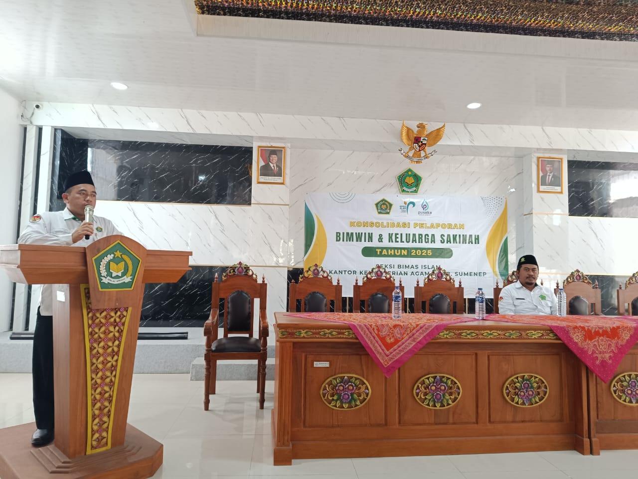 Penghulu se-Kab. Sumenep ikuti Konsolidasi Laporan Bimwin dan Keluarga Sakinah