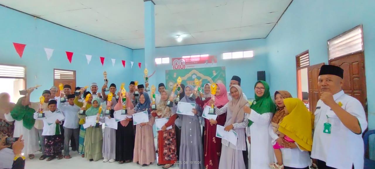 Syiar Qur’ani di Bulan Kemerdekaan, KUA dan KBNU Gelar MTQ Kecamatan Labuhan Ratu