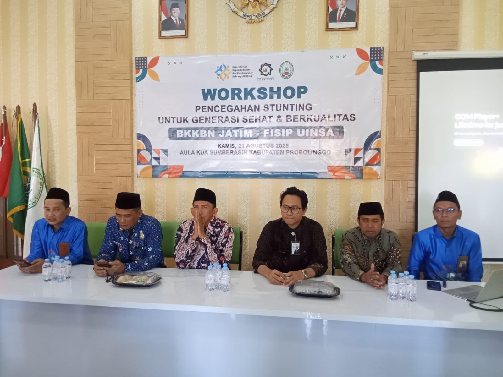 APRI Probolinggo, BKKBN Jatim dan Akademisi UIN Sunan Ampel Kolaborasi Gelar Workshop Pencegahan Stunting