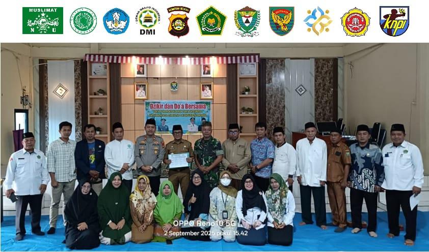 KUA Gunung Megang Gandeng Tripika, Ormas dan OKP Lakukan Dzikir Dan Do'a Bersama