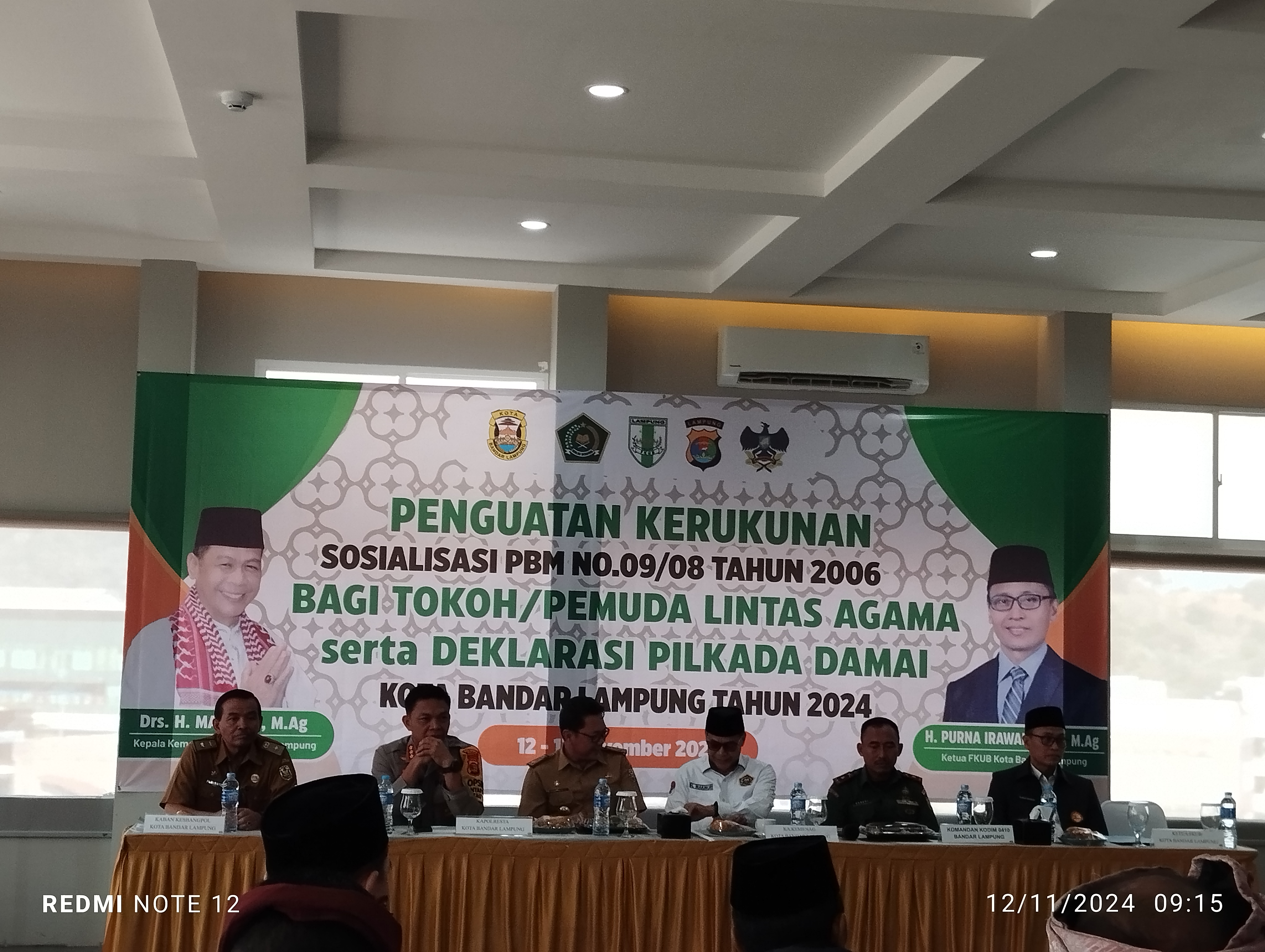 5 Penghulu KUA di Bandar Lampung Hadir Penguatan Kerukunan Sosialisasi PBM No. 09/08 Tahun 2006 Dan Deklarasi Pilkada Damai