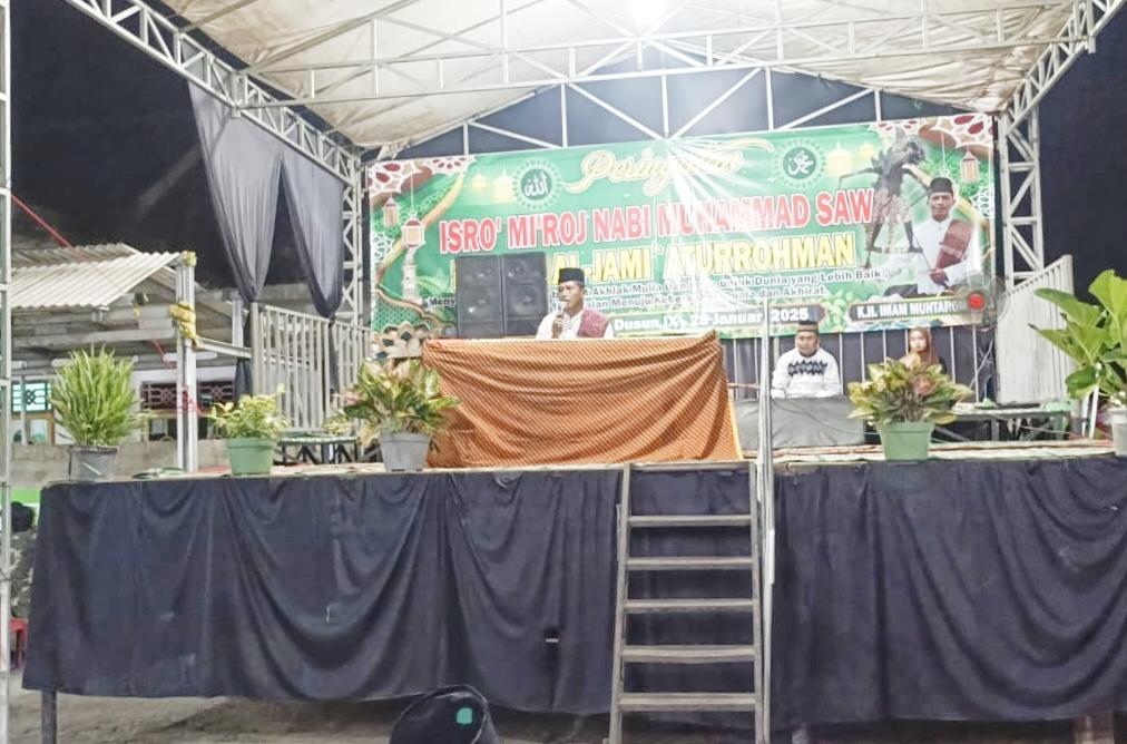 KH. Imam Muhtarom Ceramah Isra Mi’raj, Singgung Pandawa dan Anoman