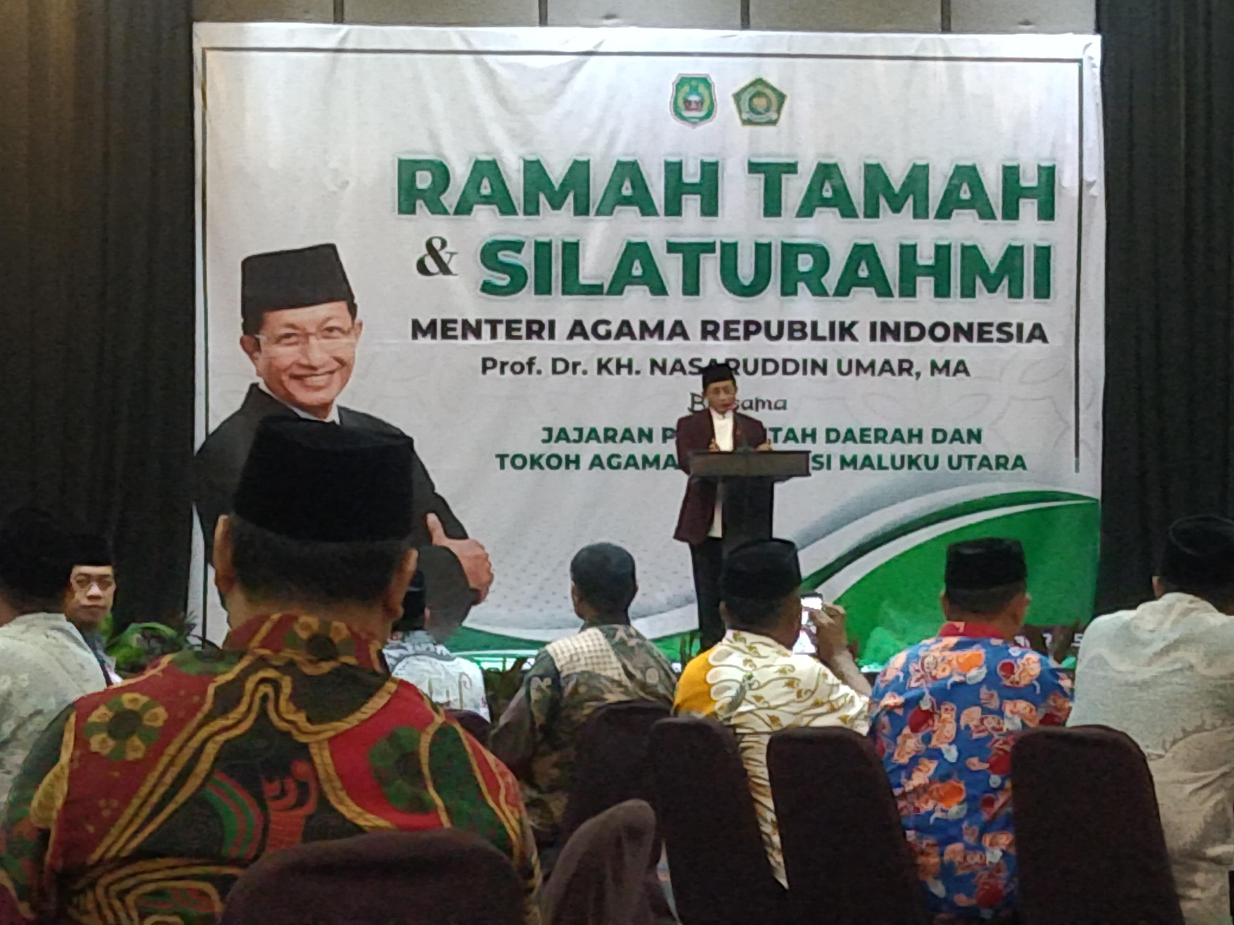 Malam Ramah Tamah, Menteri Agama : 