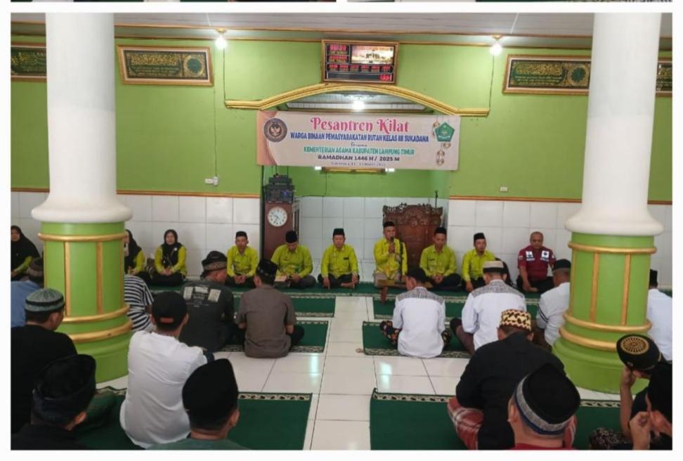 Meriah! Pokjaluh Tutup Pesantren Ramadhan di Rutan Sukadana dengan Kultum Menyentuh & Doorprize Seru