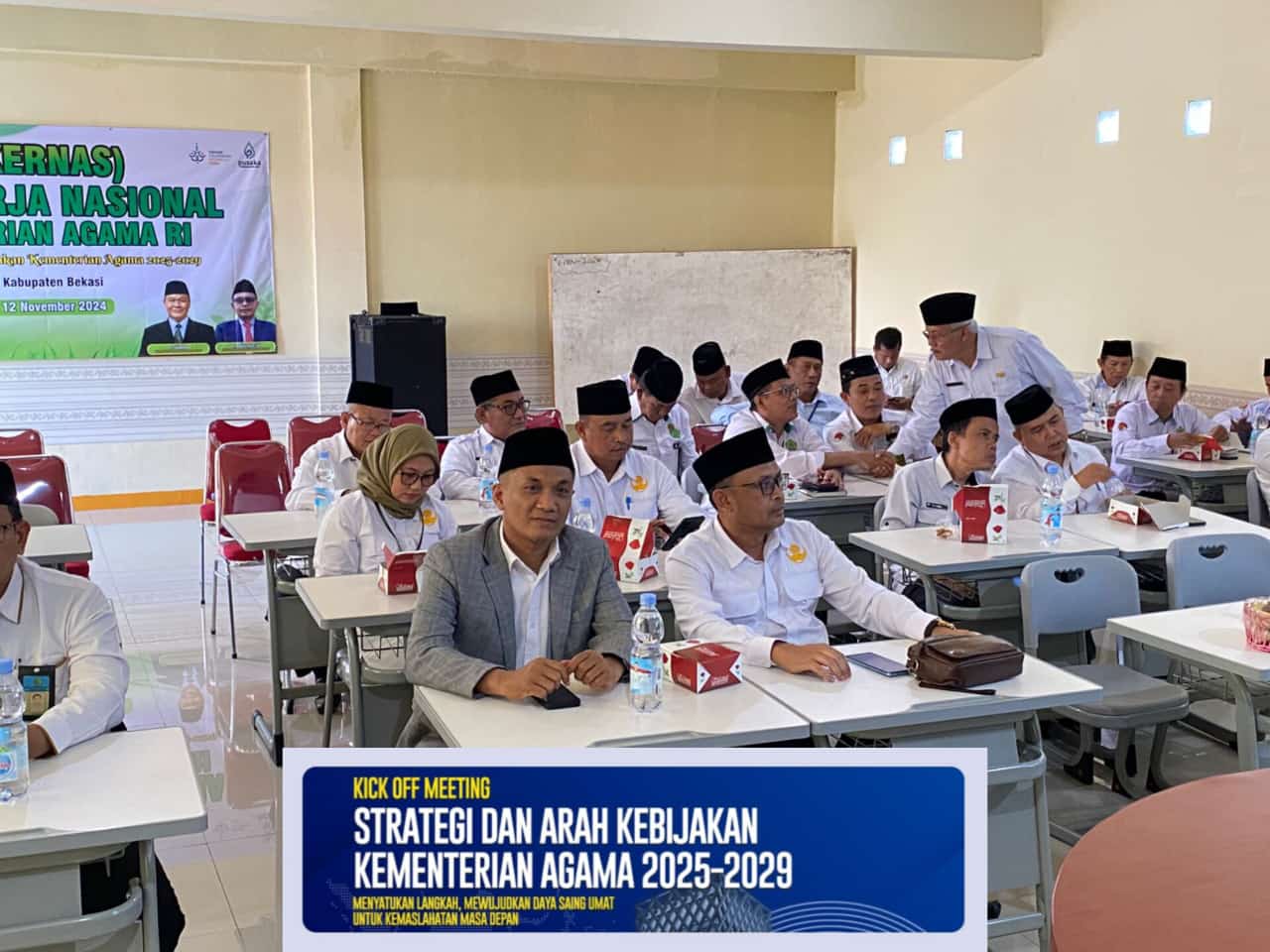 SELURUH KEPALA KUA KABUPATEN BEKASI MENGIKUTI KICK OFF MEETING STRATEGI DAN ARAH KEBIJAKAN KEMENTERIAN AGAMA 2025-2029