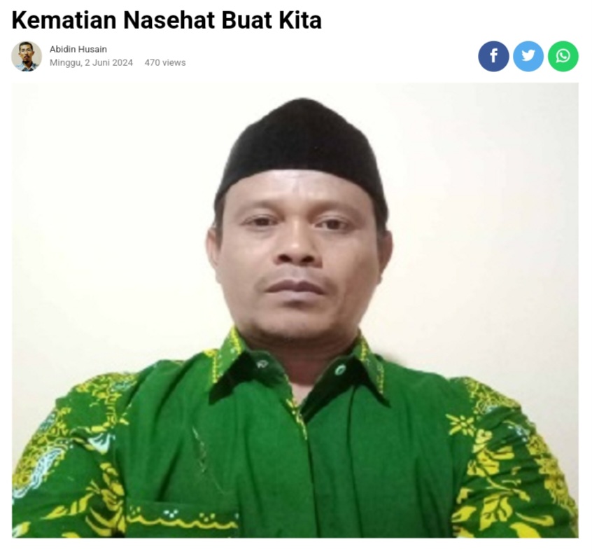 Kematian itu Nasehat Buat Kita