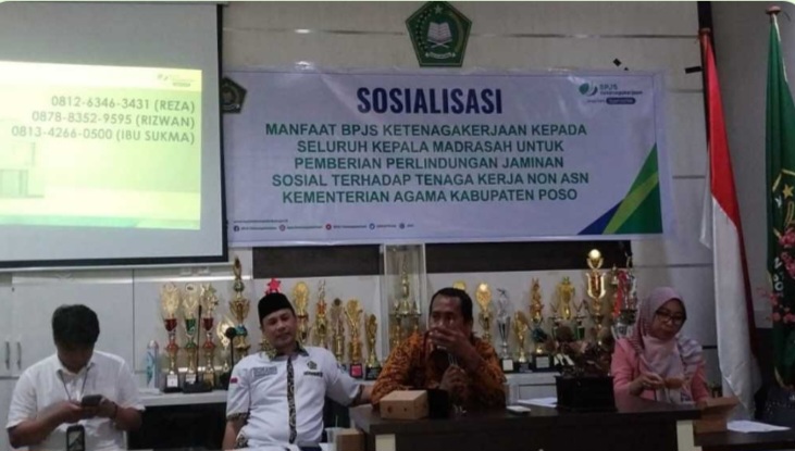 BPJS Ketenagakerjaan Adakan Sosialisasi Di Kemenag Kab. Poso