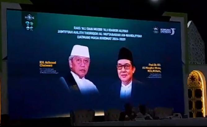 KH. Chalwani dan Prof. Ali Masykur Musa Terpilih Aklamasi, Pimpin Idaroh Aliyyah dengan Semangat Baru 