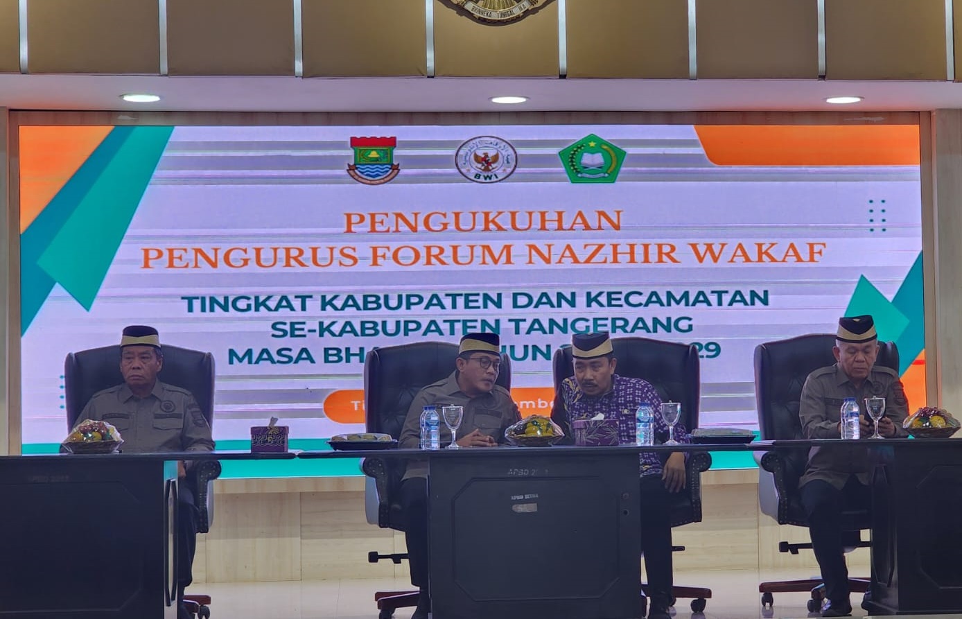 Pengukuhan Forum Nadzir Wakaf Kabupaten dan Kecamatan se-Kabupaten Tangerang Sukses Dilaksanakan