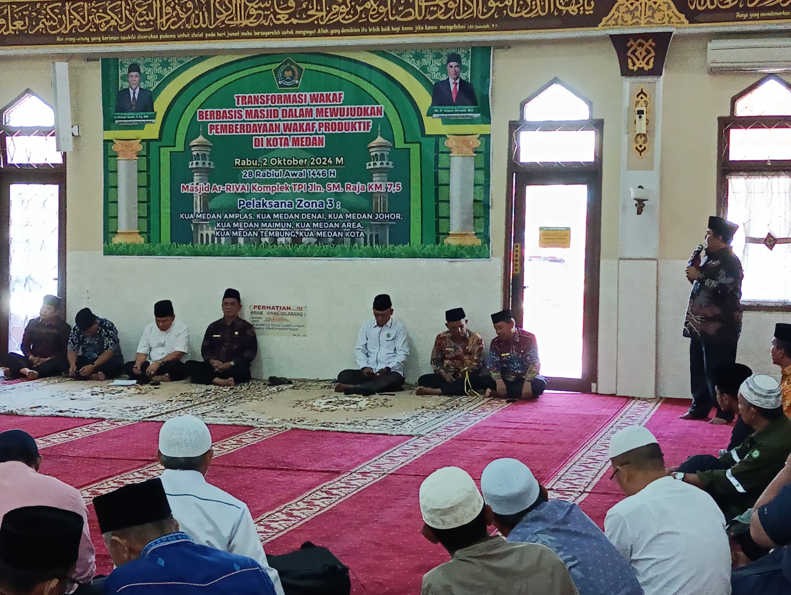 KUA MEDAN AMPLAS TUAN RUMAH KEGIATAN PEBERDAYAAN WAKAF PRODUKTIF DAN MESJID MANDIRI