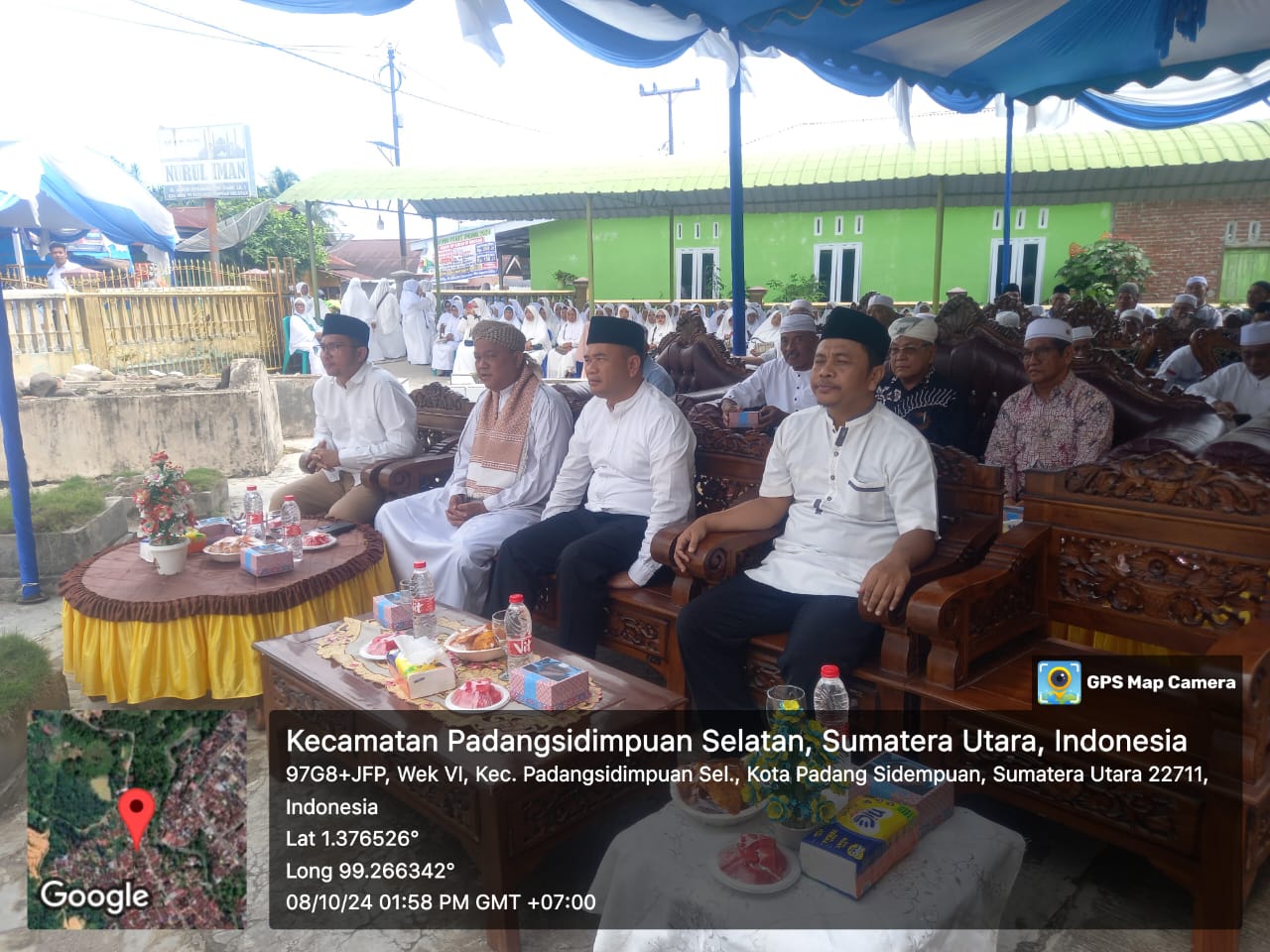 Ka. KUA Kecamatan Padangsidimpuan Utara  Hadiri Pengajian Akbar Al-Ikhlas Kota Padangsidimpuan.