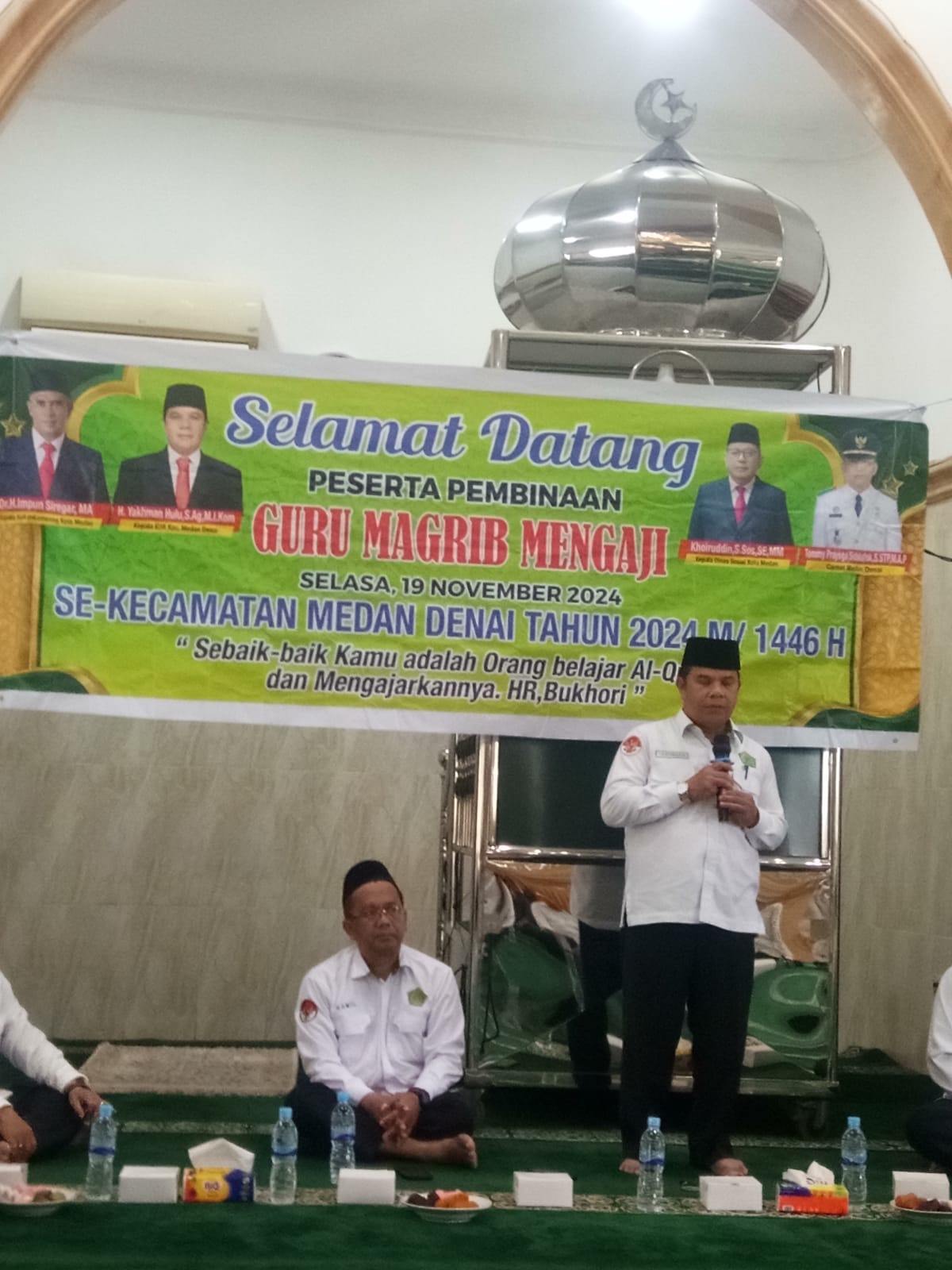 KEPALA KUA MEDAN DENAI : TINGKATKAN PROFESIONALISME SEBAGAI GURU MAGHRIB MENGAJI