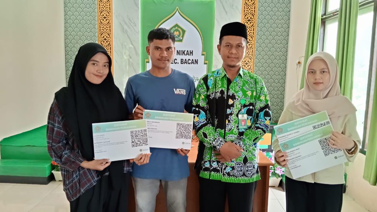 Akhir Tahun, KUA Bacan Laksanakan BIMWIN Calon Pengantin Secara Virtual dan Offline 