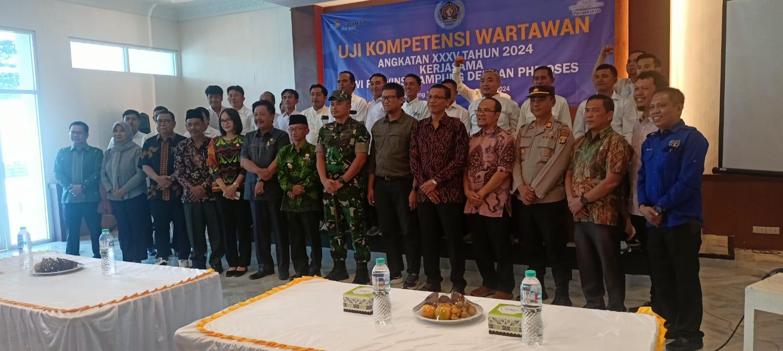 Kepala KUA Bandar Sribhawono Hadiri Uji Kompetensi Wartawan Se-Provinsi Lampung pagi ini