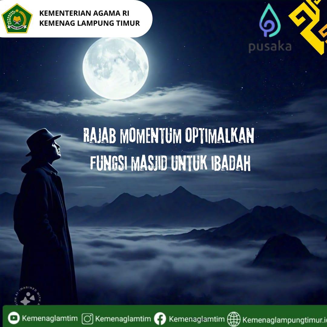 Rajab sebagai Momentum untuk Optimalkan Fungsi masjid dalam Beribadah.