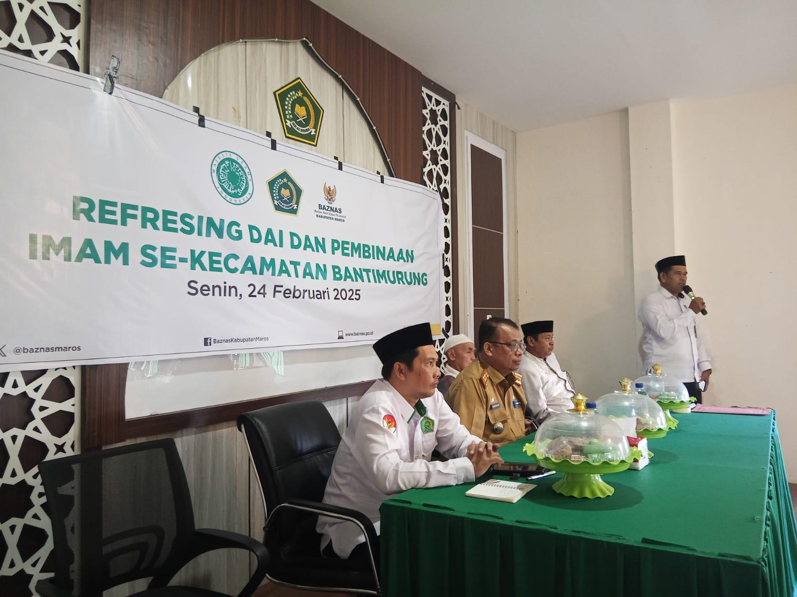 JELANG RAMADHAN, KUA BANTIMURUNG GELAR REFRESHING DA'I DAN PEMBINAAN IMAM