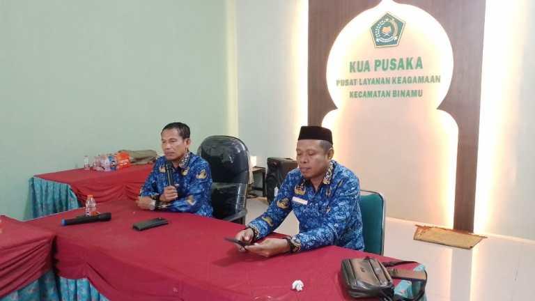 Rapat Persiapan Pengukuhan Pengurus APRI Cabang Jeneponto Digelar diKUA Binamu