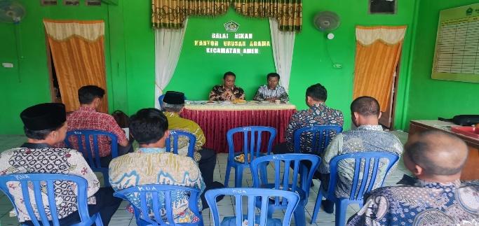 Rakor Bulanan PC. APRI Lebong bersama Kepala Kantor Kementerian Agama Kab. Lebong